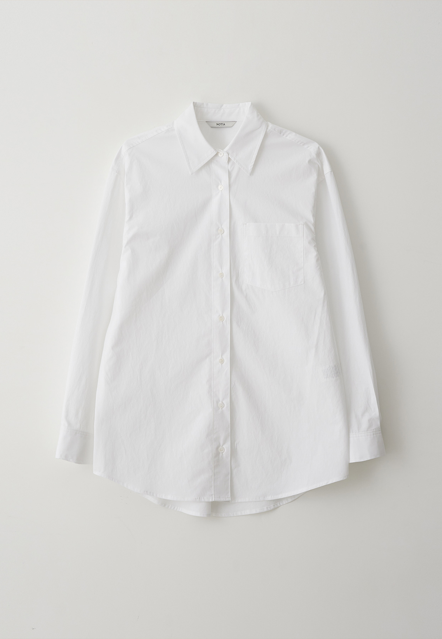 OVER FIT COTTON SHIRTS - WHITE