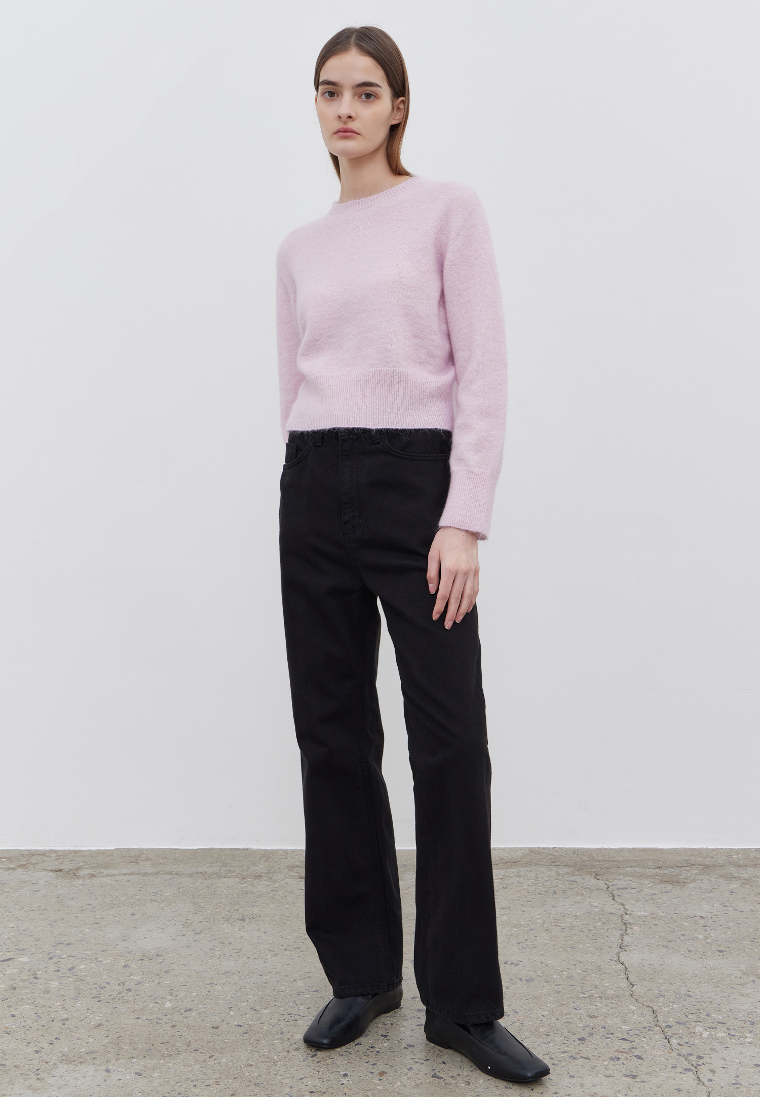 BELL KID MOHAIR KNIT PULLOVER - PINK