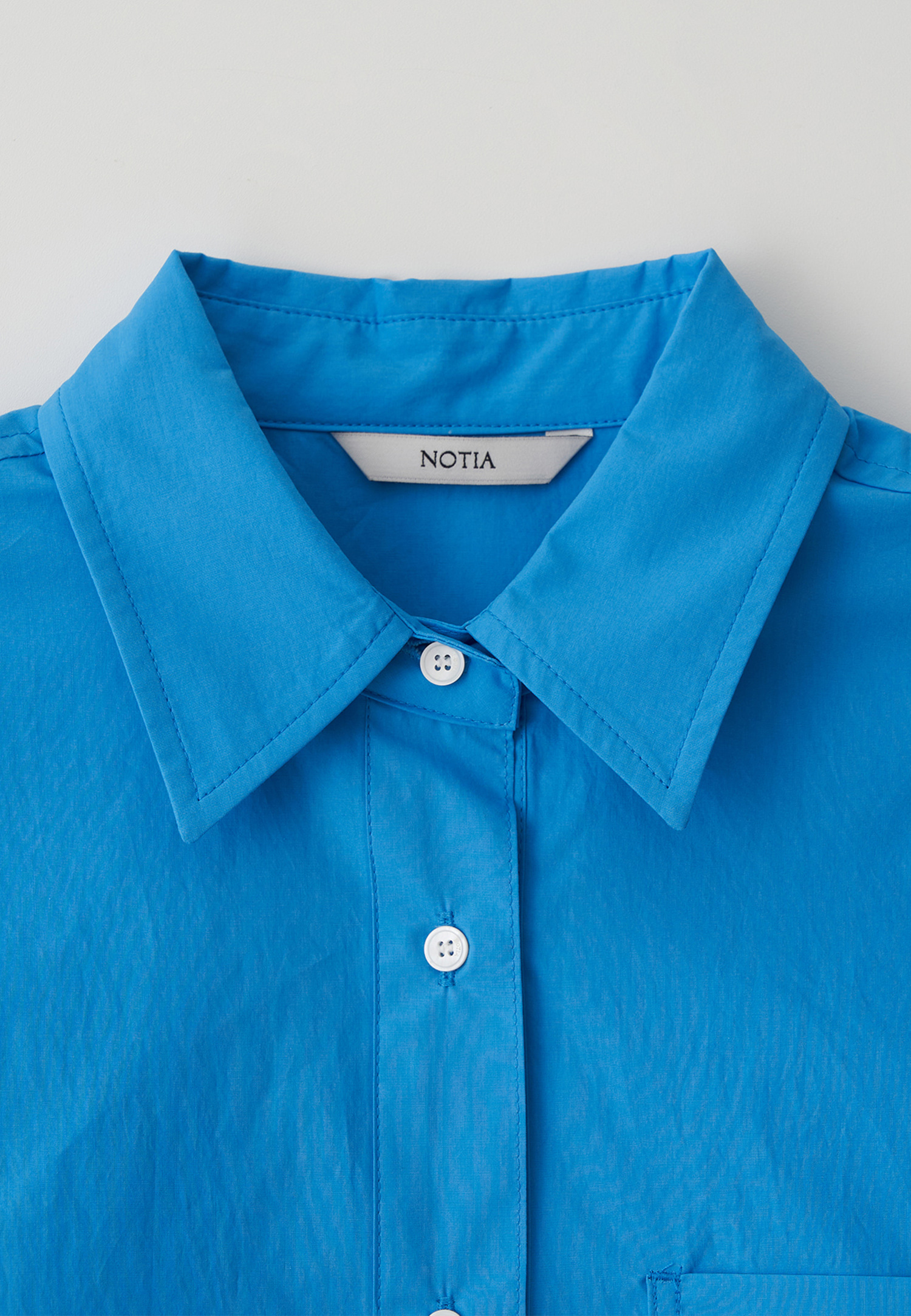 OVER FIT COTTON SHIRTS - BLUE