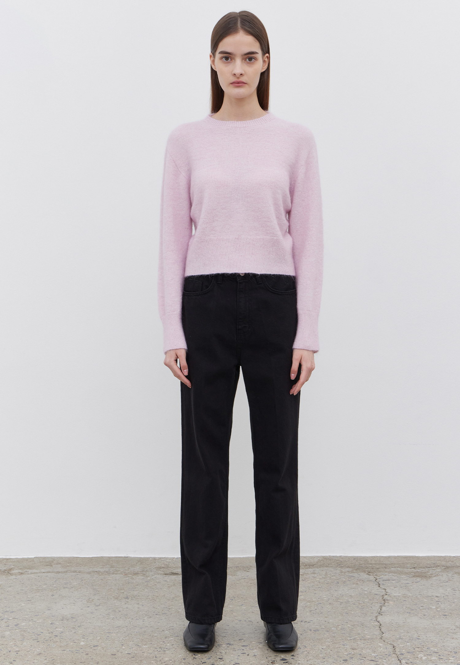 BELL KID MOHAIR KNIT PULLOVER - PINK